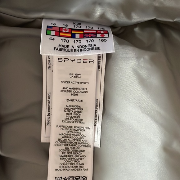 Spyder ski jacket-kids 18 - Picture 9 of 9